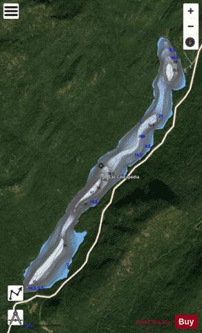 Cascapedia, Lac depth contour Map - i-Boating App - Satellite