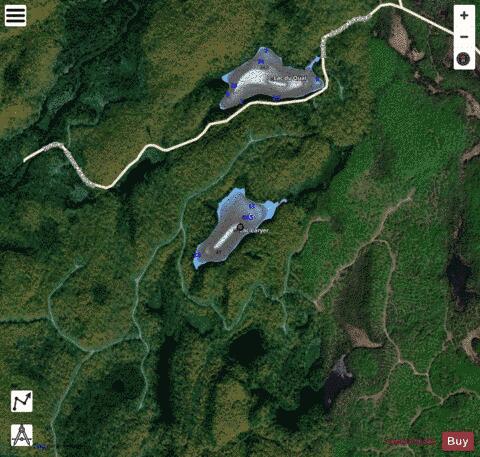 Caryer, Lac depth contour Map - i-Boating App - Satellite