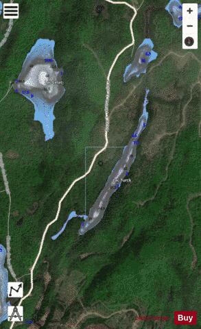 Turck, Lac depth contour Map - i-Boating App - Satellite