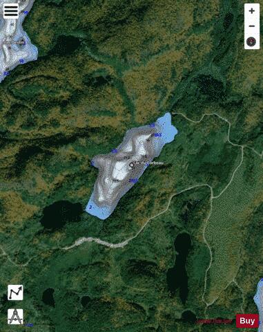 Corbeau, Lac du depth contour Map - i-Boating App - Satellite