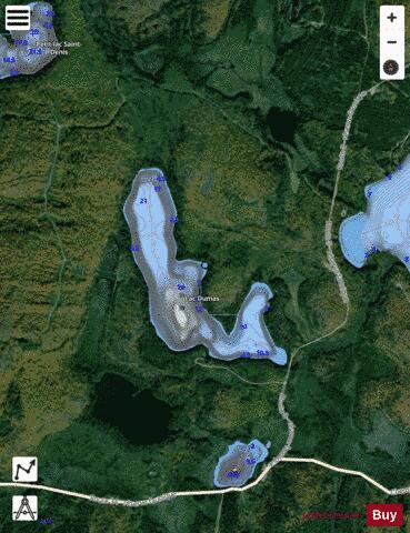 Dumas, Lac depth contour Map - i-Boating App - Satellite