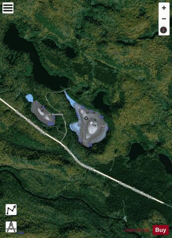 Clair, Lac depth contour Map - i-Boating App - Satellite