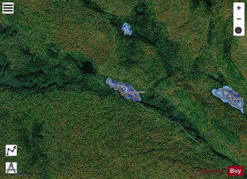 Brochet, Lac du depth contour Map - i-Boating App - Satellite