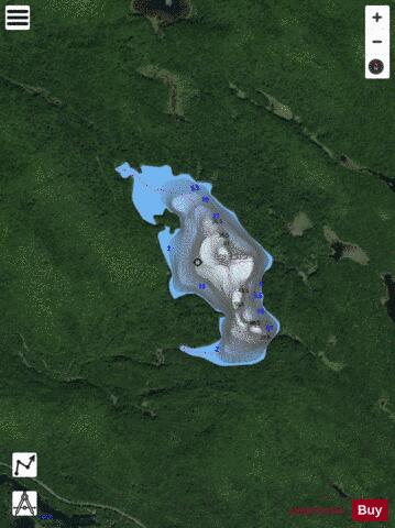 Caisse, Lac depth contour Map - i-Boating App - Satellite