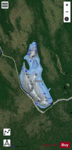 Herman, Lac depth contour Map - i-Boating App - Satellite