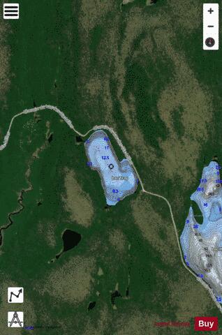 Trap, Lac depth contour Map - i-Boating App - Satellite