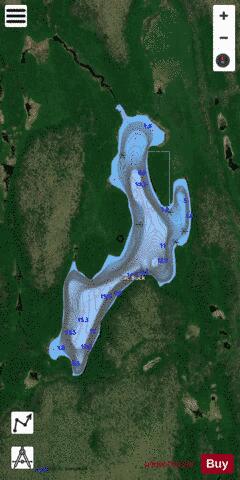 Buck, Lac depth contour Map - i-Boating App - Satellite