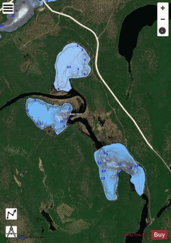 Bois Vert, Baie du depth contour Map - i-Boating App - Satellite
