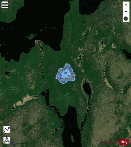 Fiend, Lac depth contour Map - i-Boating App - Satellite