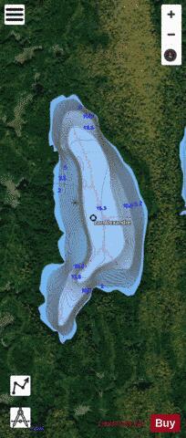 Alexandre, Lac depth contour Map - i-Boating App - Satellite