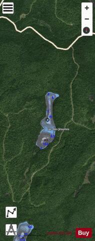 Jesuites, Lac des depth contour Map - i-Boating App - Satellite