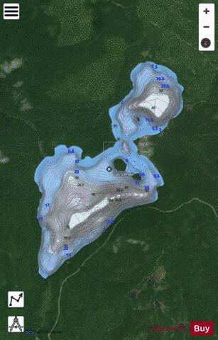 Lenoir, Lac depth contour Map - i-Boating App - Satellite