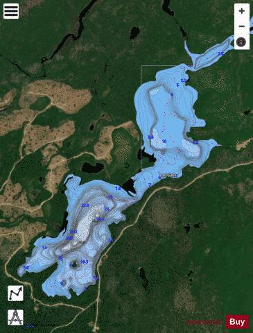 Gate, Lac depth contour Map - i-Boating App - Satellite