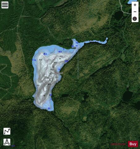 Raimbault, Lac depth contour Map - i-Boating App - Satellite