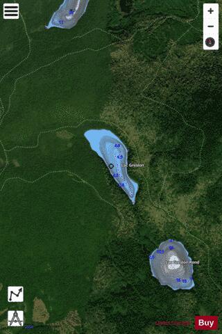 Greslon, Lac depth contour Map - i-Boating App - Satellite