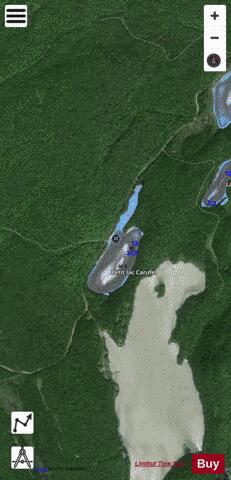 Carufel, Petit lac depth contour Map - i-Boating App - Satellite