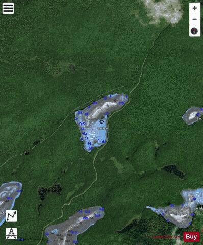 Joe, Lac depth contour Map - i-Boating App - Satellite