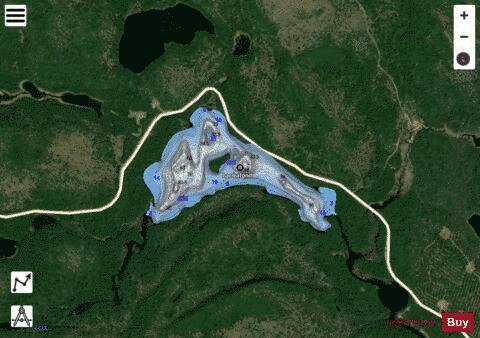 Lafond, Lac depth contour Map - i-Boating App - Satellite