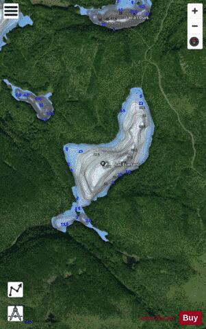 Ecartant, Lac depth contour Map - i-Boating App - Satellite