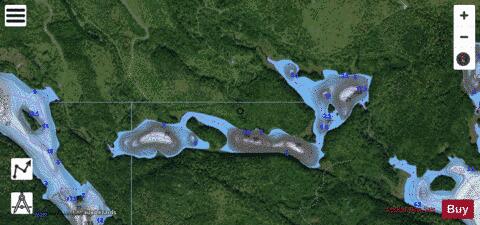 Brise, Lac depth contour Map - i-Boating App - Satellite