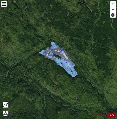 Boisvert, Lac depth contour Map - i-Boating App - Satellite