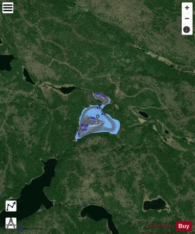 Fox, Lac depth contour Map - i-Boating App - Satellite