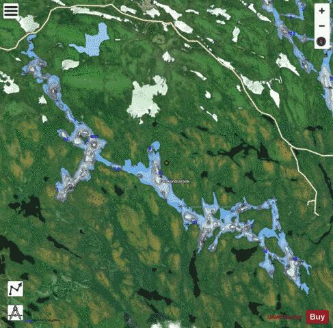 Kondiaronk, Lac depth contour Map - i-Boating App - Satellite