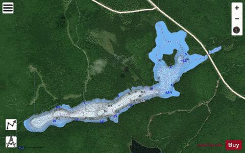 Coupal, Lac depth contour Map - i-Boating App - Satellite