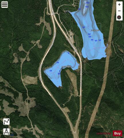 Regis, Lac a depth contour Map - i-Boating App - Satellite