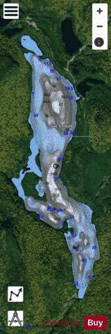 Cristal, Lac depth contour Map - i-Boating App - Satellite