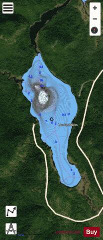 Males, Lac des depth contour Map - i-Boating App - Satellite