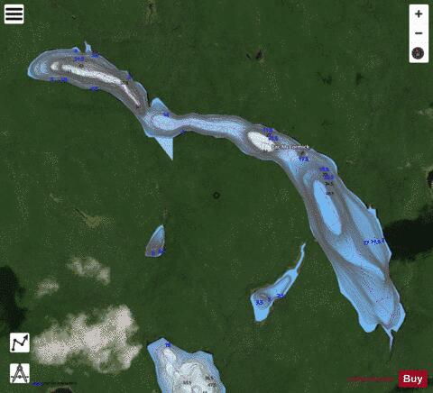 McCormick, Lac depth contour Map - i-Boating App - Satellite
