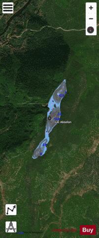 Absolon, Lac depth contour Map - i-Boating App - Satellite