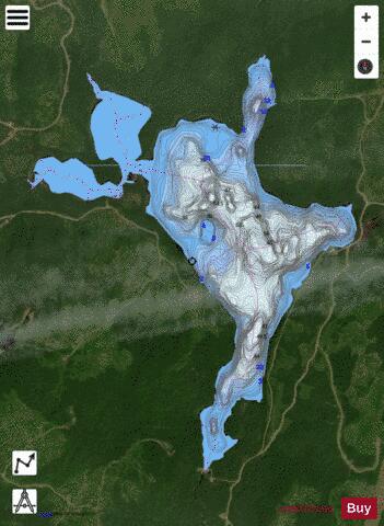 Champlain, Lac depth contour Map - i-Boating App - Satellite