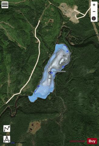 Lafontaine, Lac depth contour Map - i-Boating App - Satellite