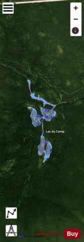 Camp, Lac du depth contour Map - i-Boating App - Satellite