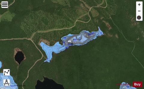 Brouillard, Lac du depth contour Map - i-Boating App - Satellite