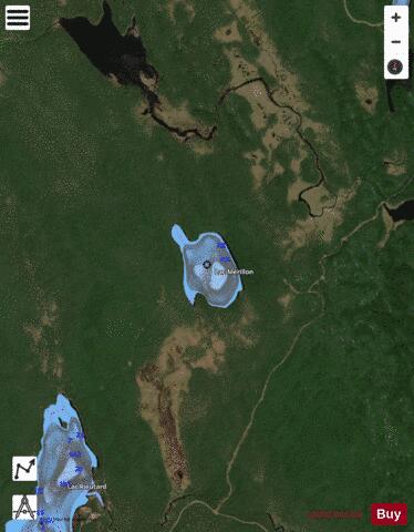 Merillon, Lac depth contour Map - i-Boating App - Satellite