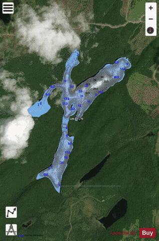 Etoile, Lac depth contour Map - i-Boating App - Satellite