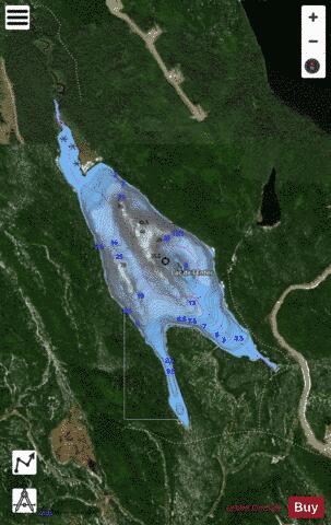 Enfer, Lac de l' depth contour Map - i-Boating App - Satellite