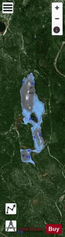 Paquin, Lac depth contour Map - i-Boating App - Satellite