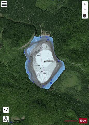 Bellevue, Lac depth contour Map - i-Boating App - Satellite