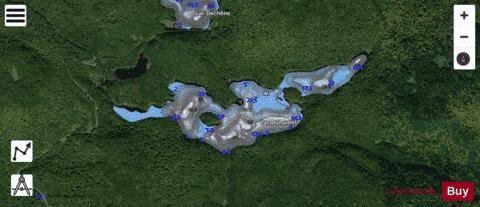 Duhamel, Lac depth contour Map - i-Boating App - Satellite