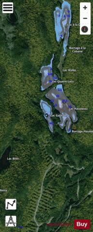 Gautron, Lac depth contour Map - i-Boating App - Satellite