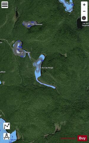 Cap Rouge, Lac du depth contour Map - i-Boating App - Satellite