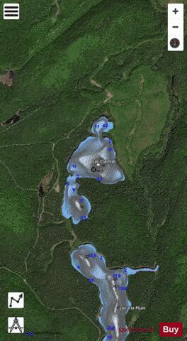 Clairval, Lac depth contour Map - i-Boating App - Satellite