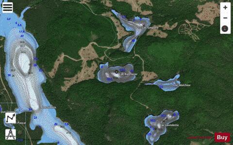 Balthazar, Lac depth contour Map - i-Boating App - Satellite