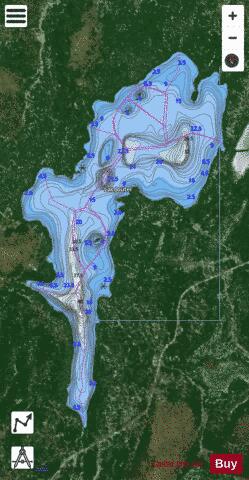 Joutel, Lac depth contour Map - i-Boating App - Satellite