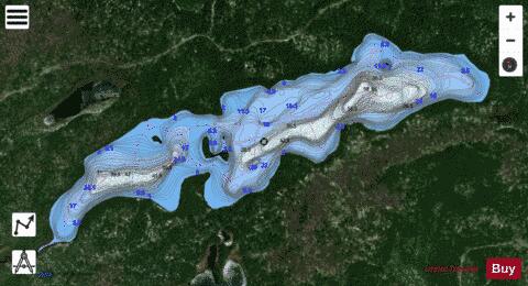 Vitrimont, Lac depth contour Map - i-Boating App - Satellite