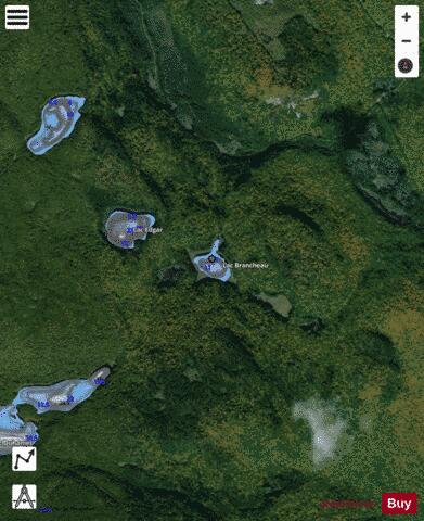 Bancheau, Lac depth contour Map - i-Boating App - Satellite
